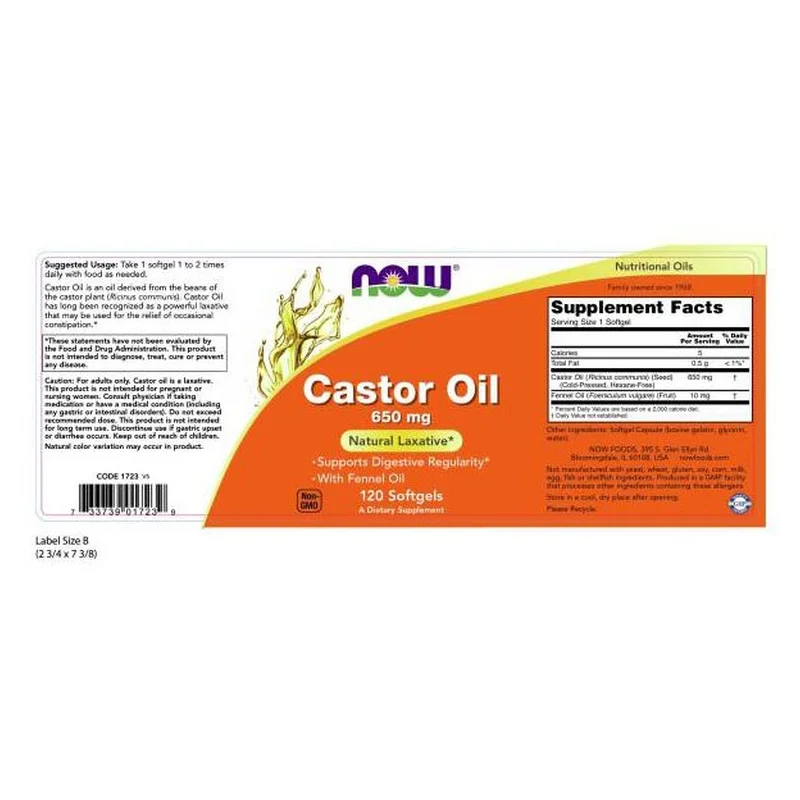 NOW Foods Castor Oil