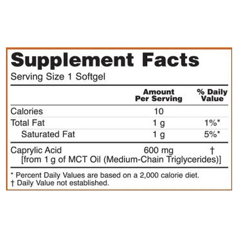 NOW Foods Caprylic Acid