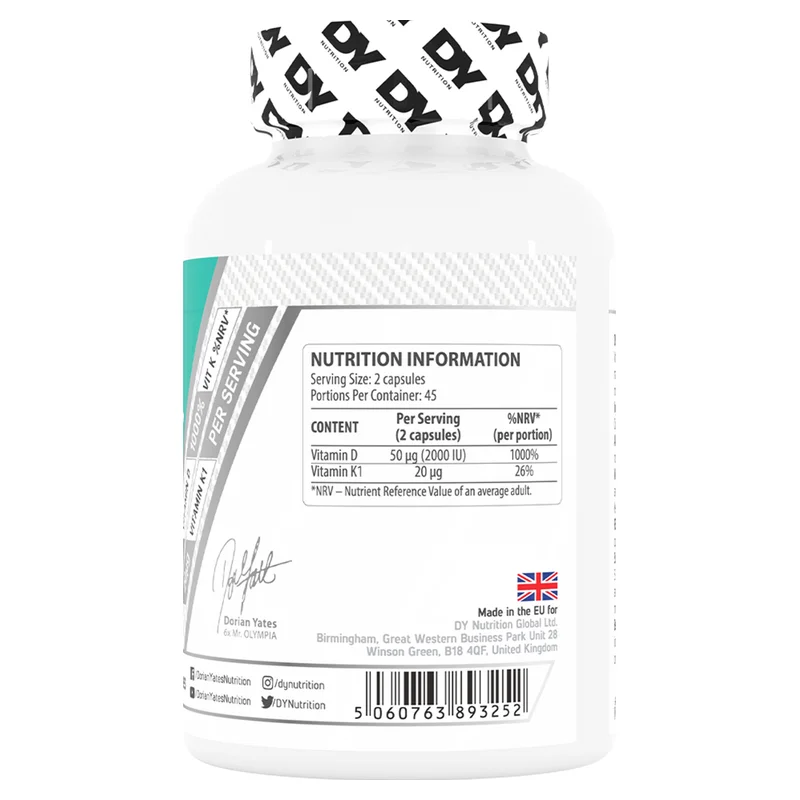 DY Nutrition D3 + K1 Vitamin