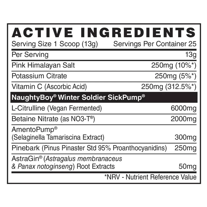 Naughty Boy Winter Soldier SickPump
