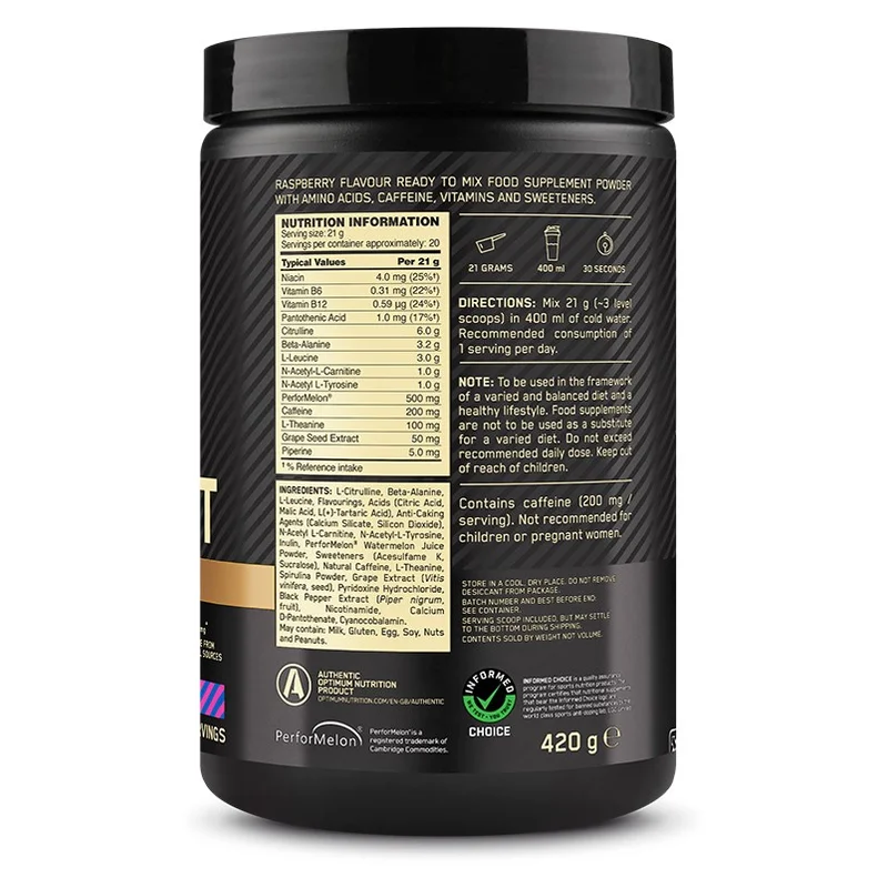 Optimum Nutrition Gold Standard Pre Workout Advanced