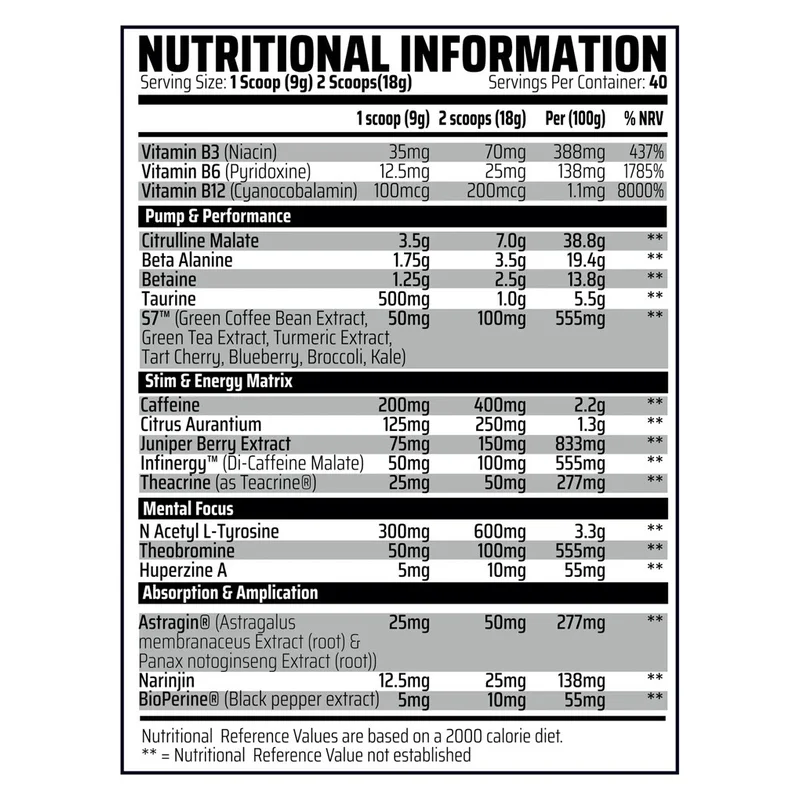 Chemical Warfare The Bomb Stim Pre-Workout
