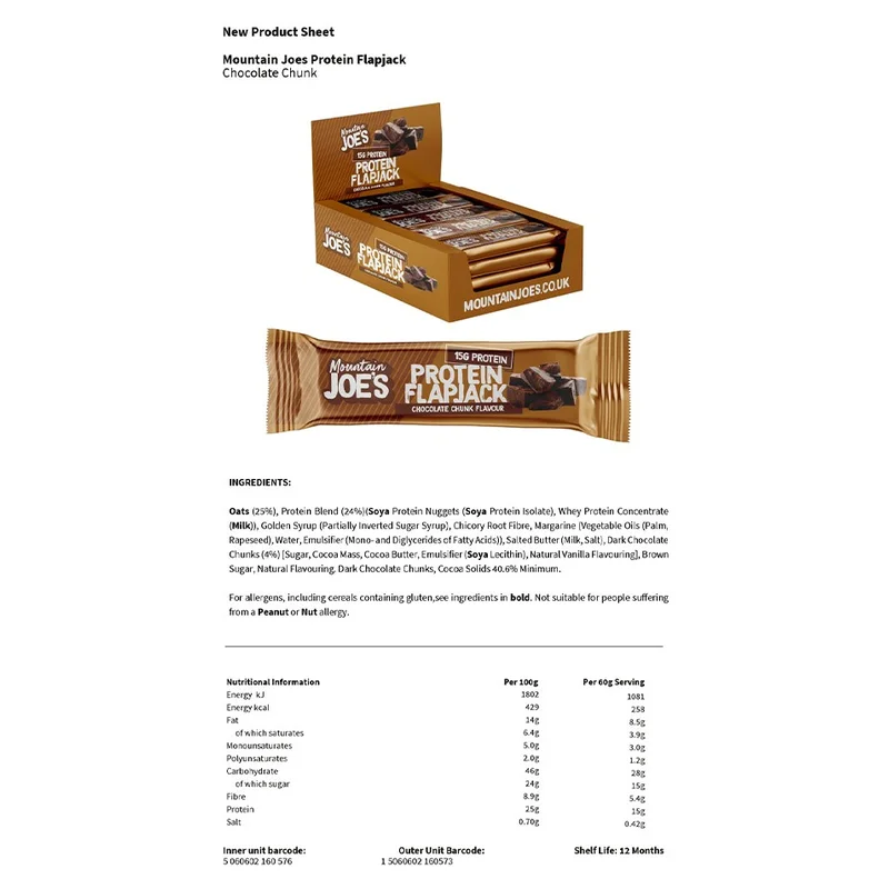 Mountain Joe's Protein Flapjacks